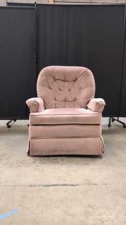 Vintage Dusty Rose Tufted Armchair