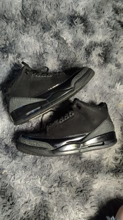 Jordan 3 black cat men's size 12.5 used