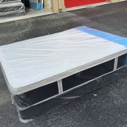 Queen Mattress Set Plush PillowTop – Brand New –  Same Day Delivery Available 🚚