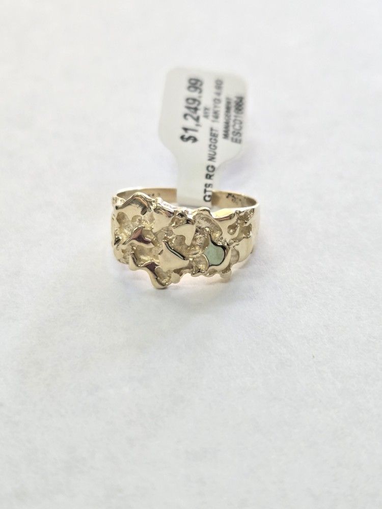14kt Gold Nugget Ring