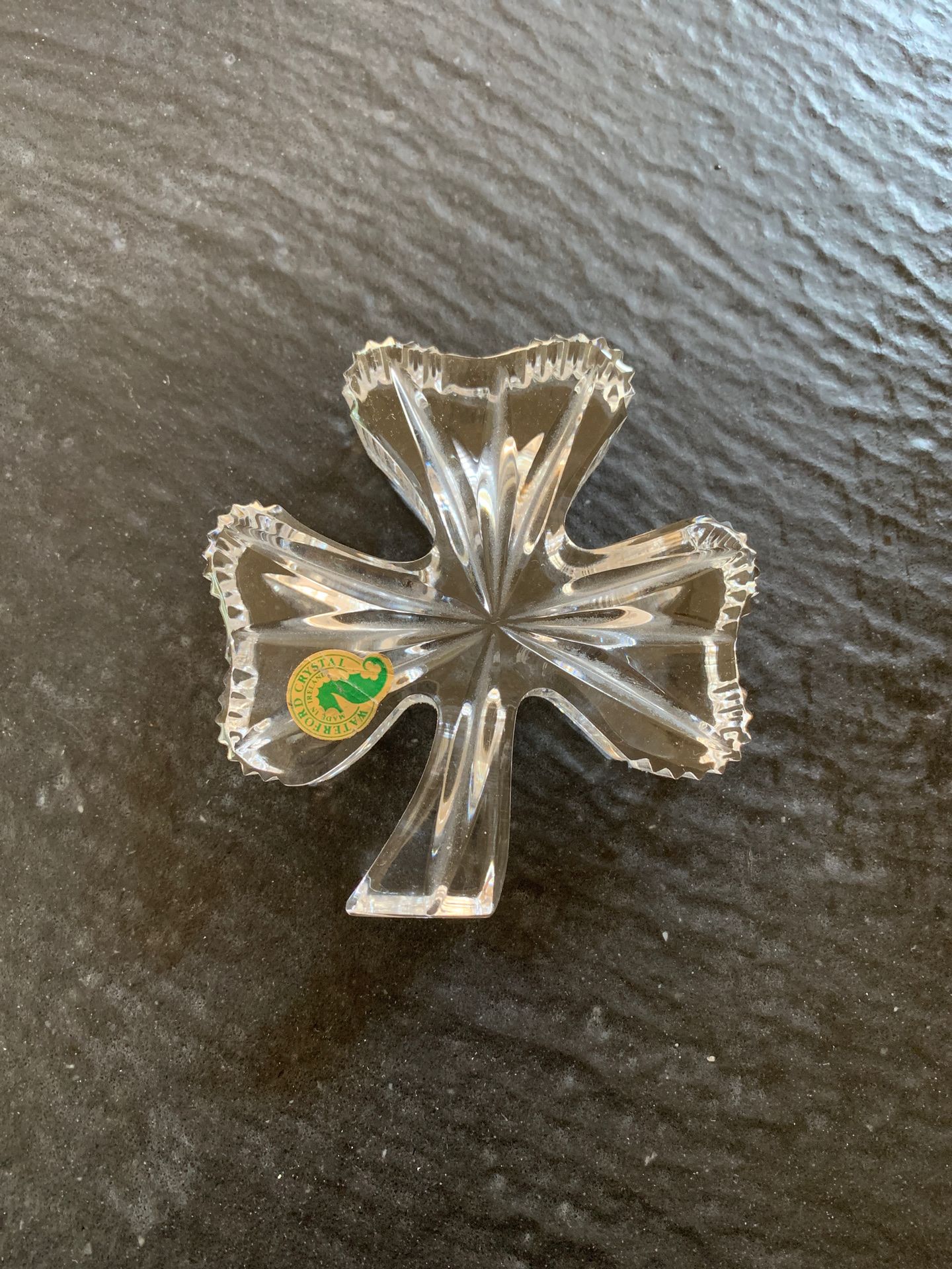 Waterford Shamrock paperweight