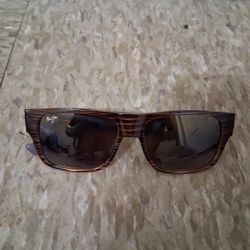 Maui Jim Keahi Polorized Sunglasses Brown Stripes