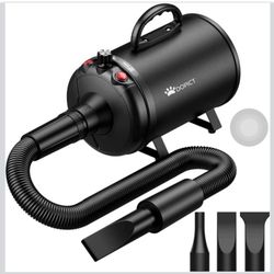 Pet Dryer, 5.2HP/3800W Pet Grooming with Adjustable Speed and Temperature Control Dog Blow Dryer