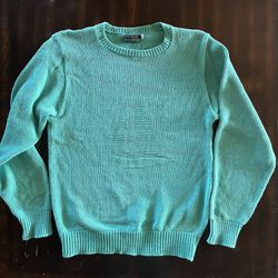 Vintage A&F Sailboat Teal Sweater M