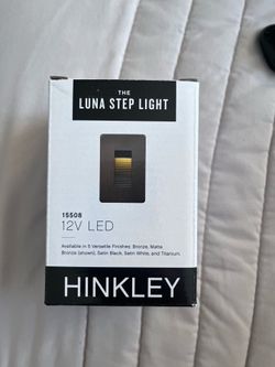 Hinkley Luna 15508SK LED Step Light — Satin Black, 12V, New in Box (21 Available)