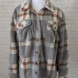 Sage - Plaid Jacket Size L