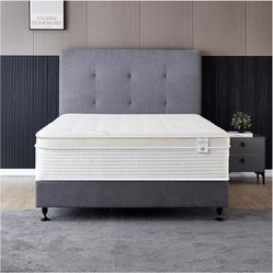**BRAND NEW** Oliver & Smith 14 Inch Cool Memory Foam & Spring Hybrid Mattress, Full Size