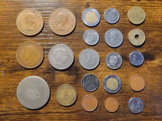 Foreign Coin Lot of 21