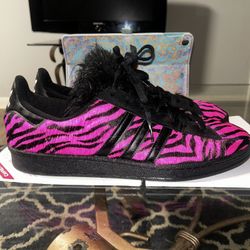 Adidas Jeremy Scott x Campus 80s "Bones - Pink Zebra"