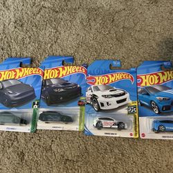 Hotwheels 4 Pack Hatchbacks 