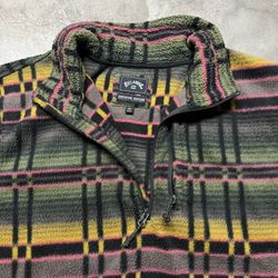 Billabong Adventure Division Beach Surf Multi-Color Full-Zip Up Fleece Jacket XL