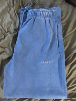 YoungLA Mens Superman Sweats Large in Blue- 2032- SOLD OUT
