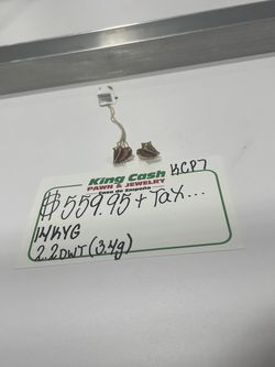 LADIES EARRING 14KT YG, 3.4 GRAMS