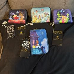 Disney LOUNGEFLY WALLETS EXCLUSIVE ❤️ $40 Each ! (Price Is Firm)
