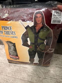 Men’s Prince of Thieves  Halloween costume size XXL