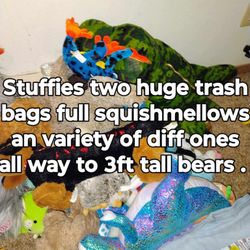 Stuffed Animals Arranging From 2” Tall To 36” Tall. 