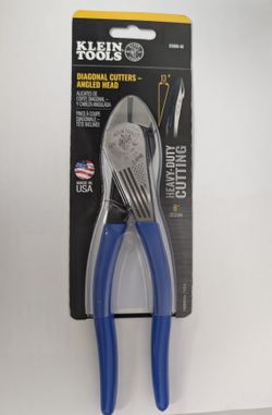 Klein Tools D2000-28 Pliers, Made in USA, Diagonal Cutting Pliers with Angled Head Heavy-Duty