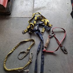 Construction Harness With 50ft Rope And Acender