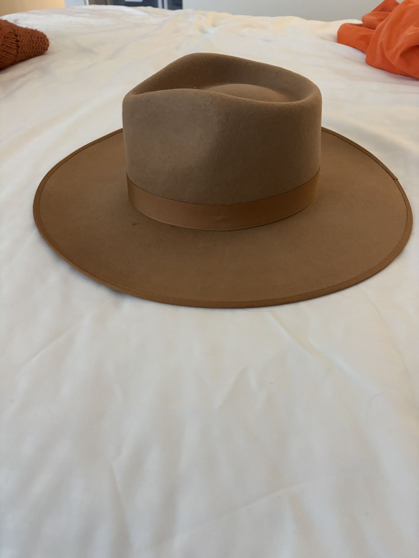 Lack of Color Teak Wool Rancher Boater Hat Brown small (55cm) Free People Lack of Color Rancher Boater Tan Australian Wool  main image 4