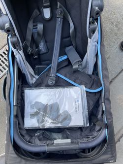 Uppababy strollers with rumble seats and carry bags set of two