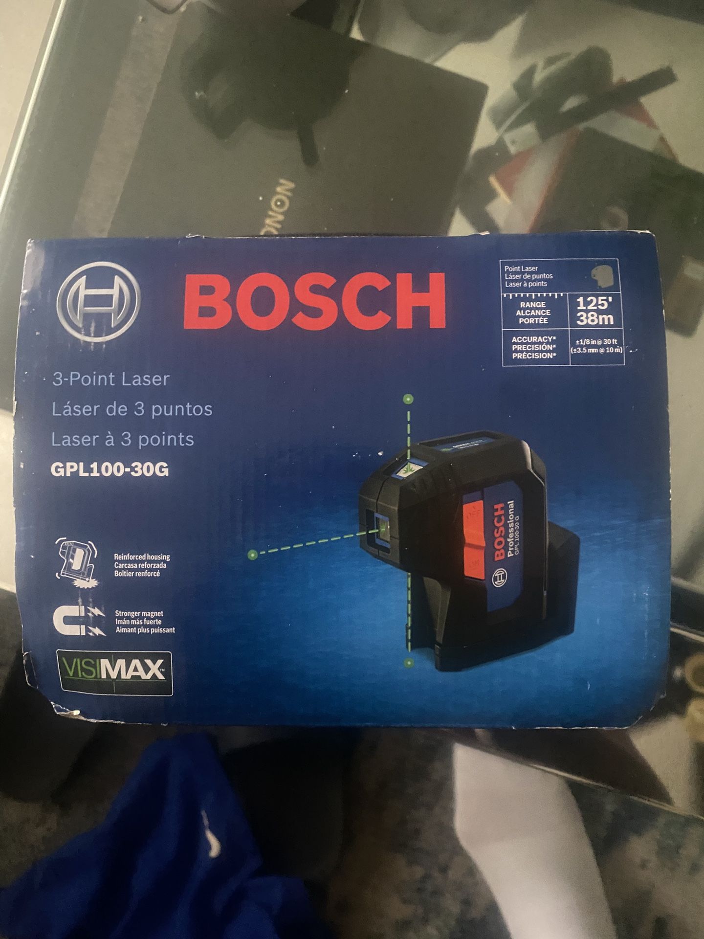 125” 38m 3 Point Laser