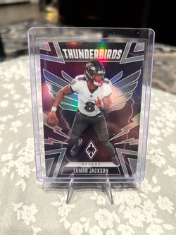2025 Lamar Jackson Thunderbirds Refractor Football Card🔥