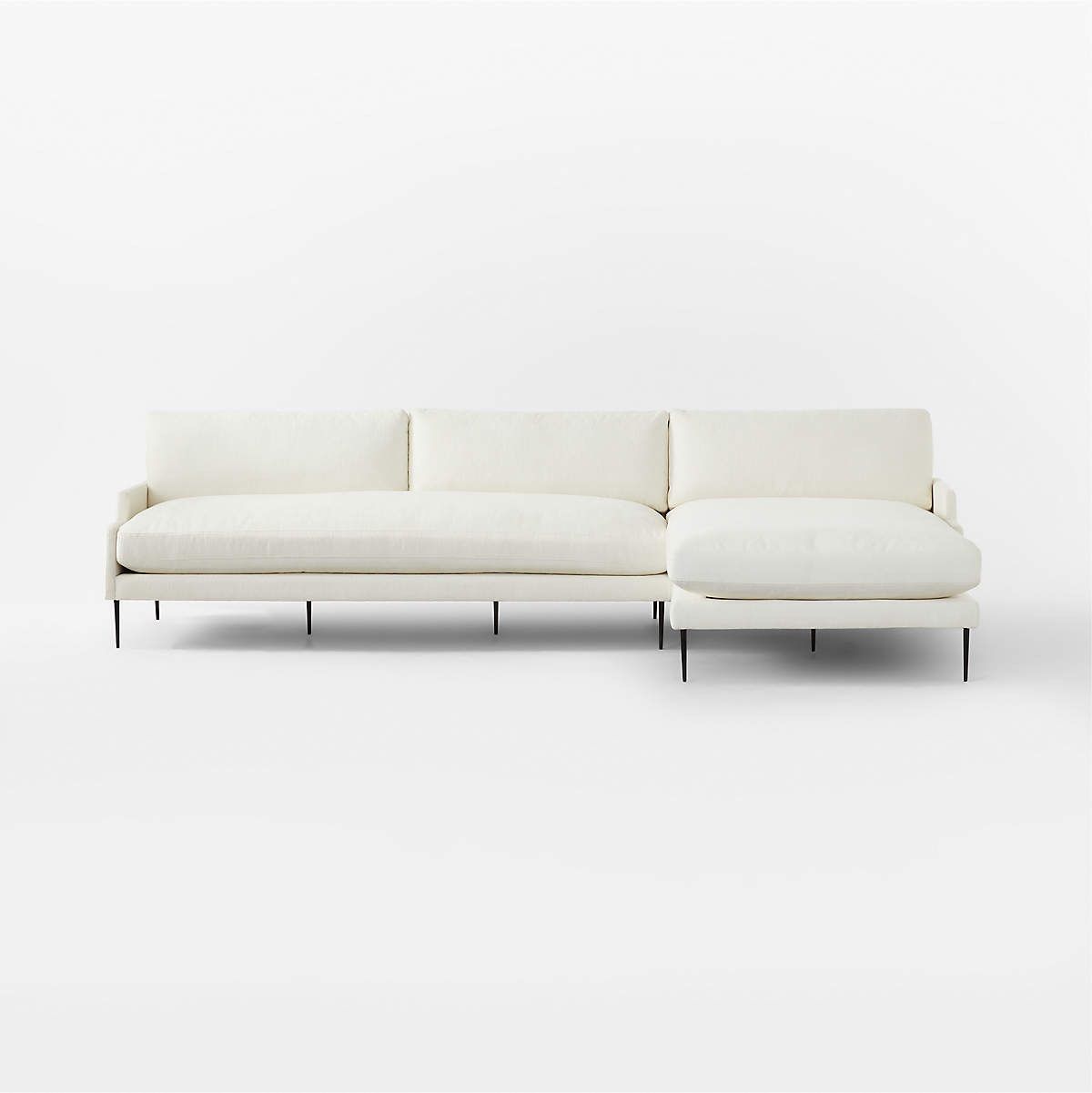 3 Piece White Sectional Couch