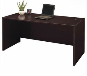 66” engineered wood desk