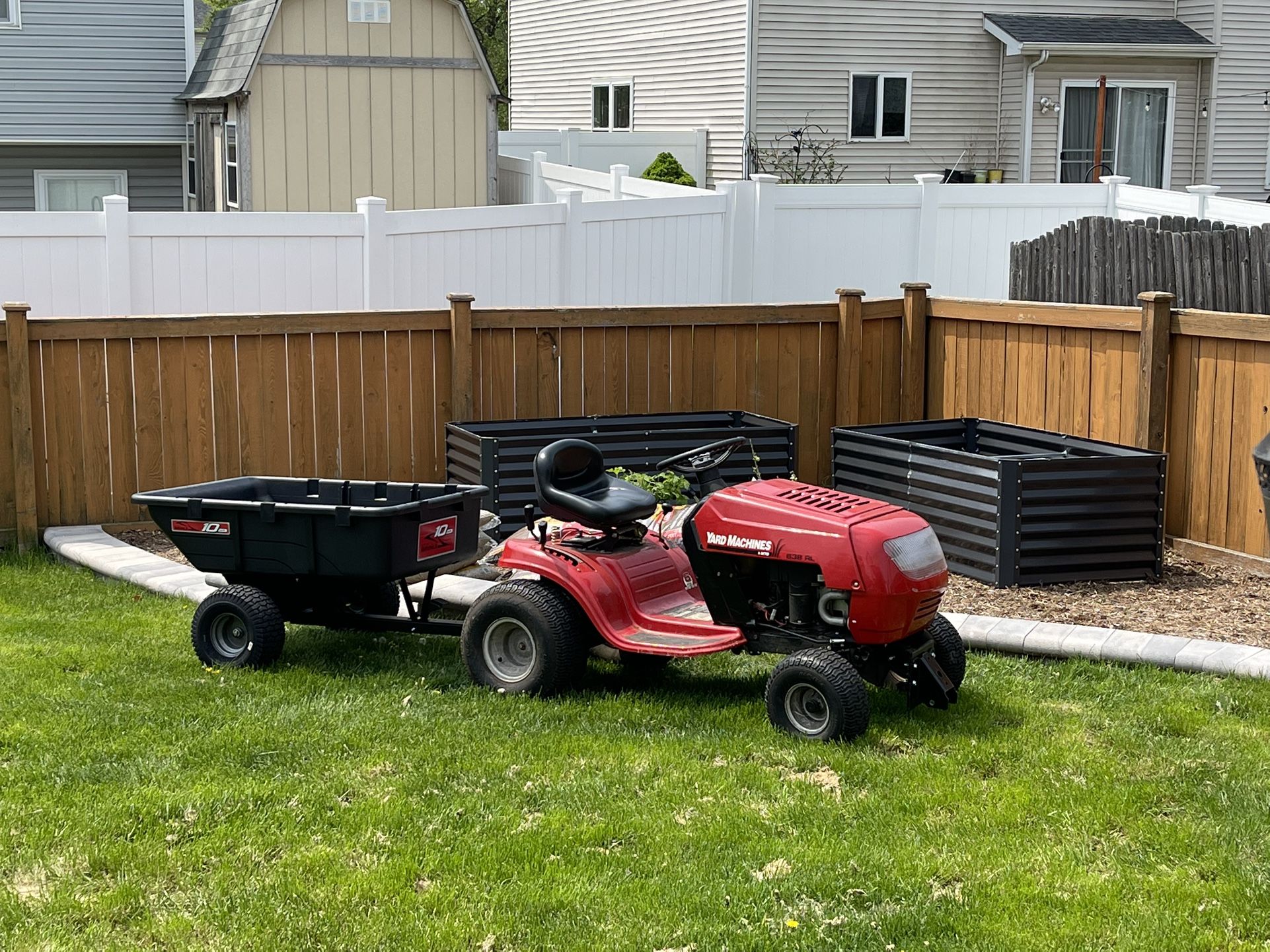 Tractor/plow/tilt Pull Behind Trailer