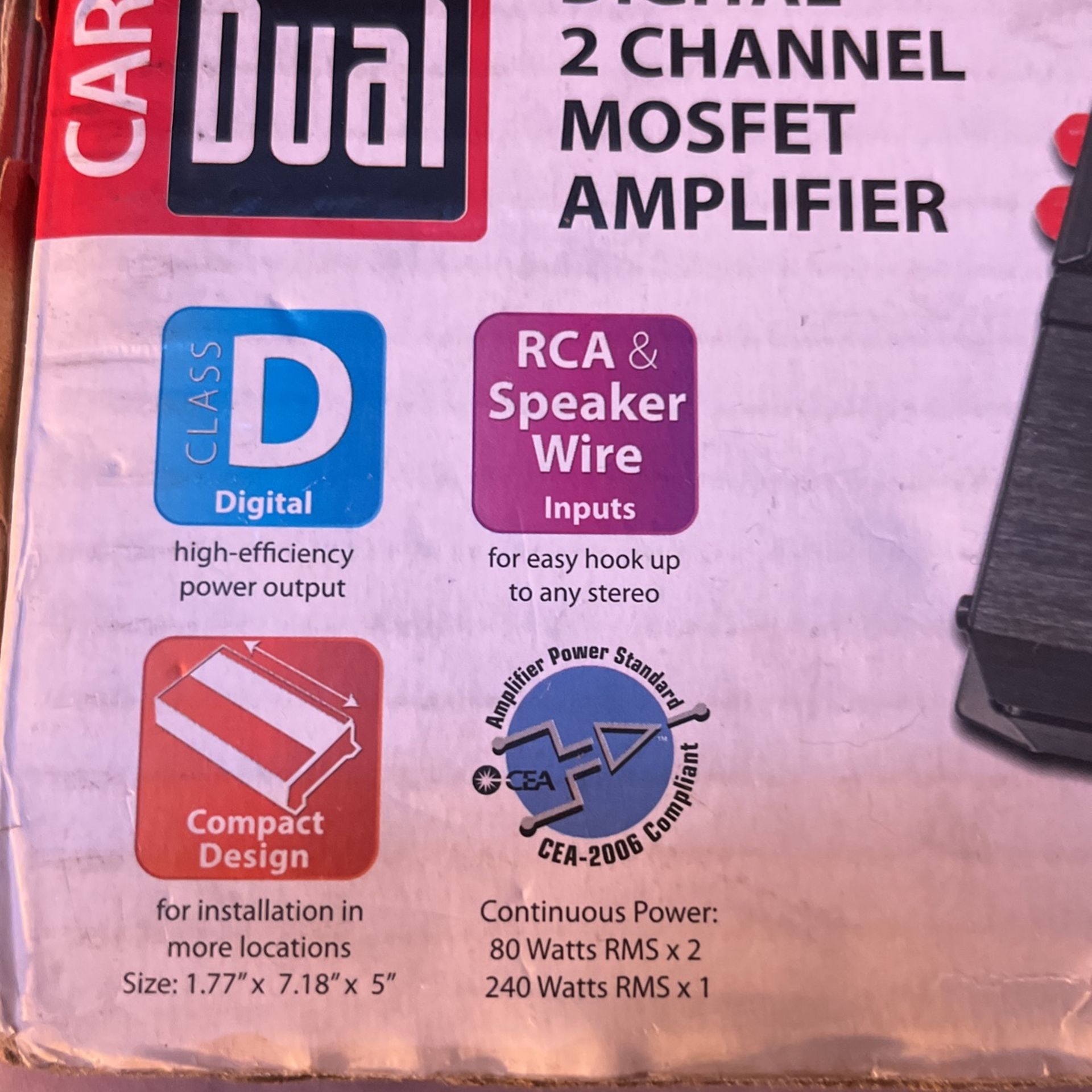 Dual Digital 2 Channel Car Audio Amplifier (Brand New) for Sale in Phoenix, AZ OfferUp