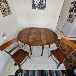 Antique 1800's Barn Table W/ Chairs