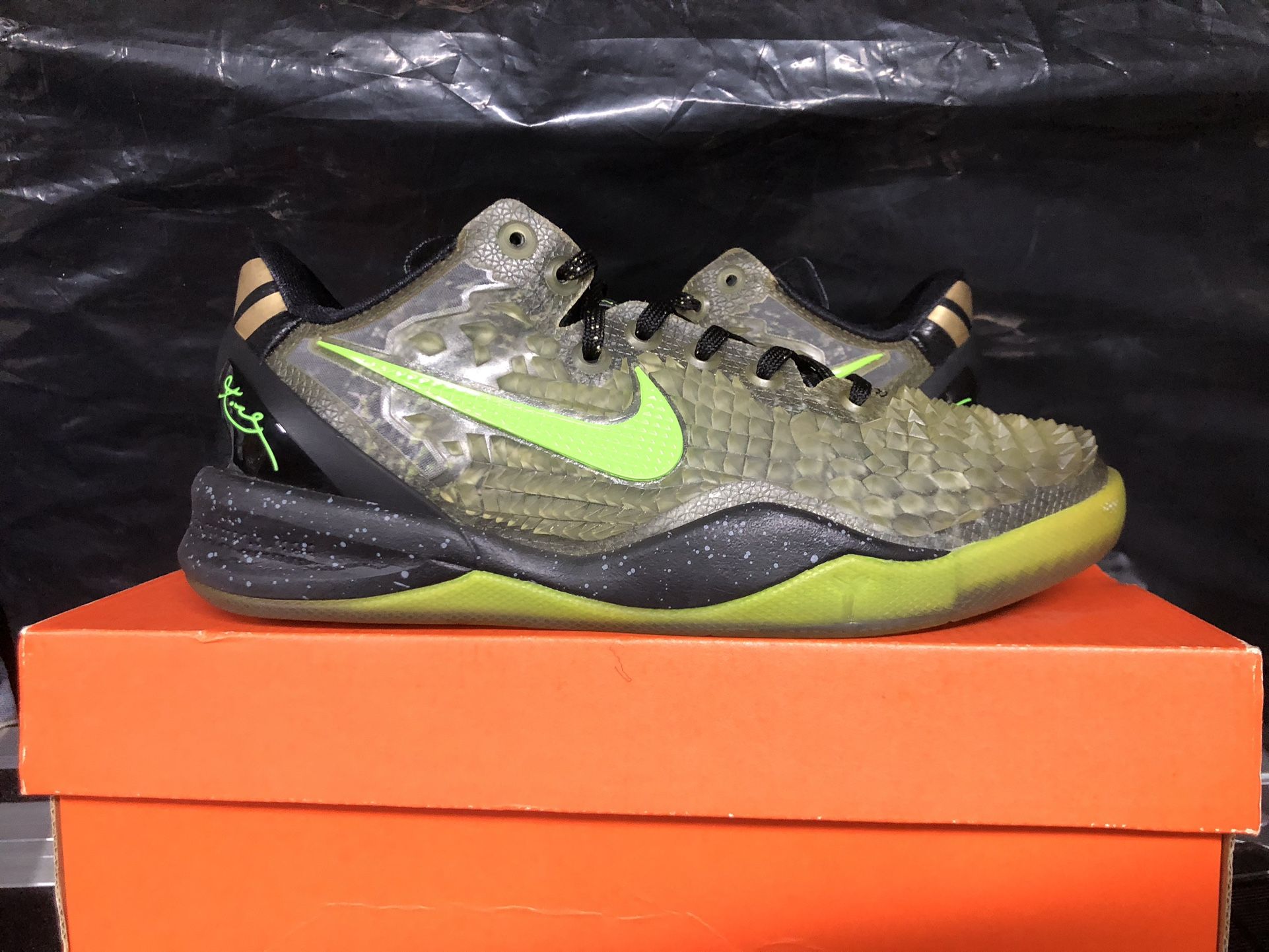Nike Air Kobe 8 VIII SS Christmas Gs Sz 4.5 Y * Jordan Sb Supreme Force