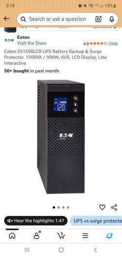 EATON 5s 900w battery back up