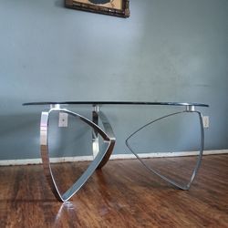 Modern Chrome Coffee Table