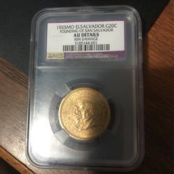 1925 El Salvador G20c 20 Colones