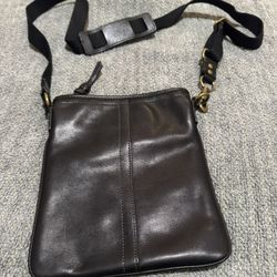 Coach Leatherware Black Leather Crossbody Bag w/ Dust Bag 