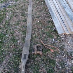 Heavy Duty Lifting / Towing Strap, Steel Cable And Clevis