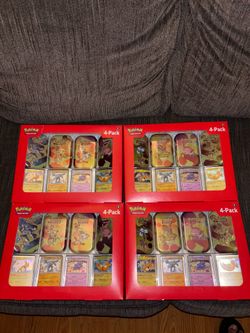 Pokemon 151 Sam’s Club 4 Min Tin Bundle