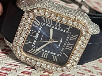 Mossinate Cartier Santos 41mm