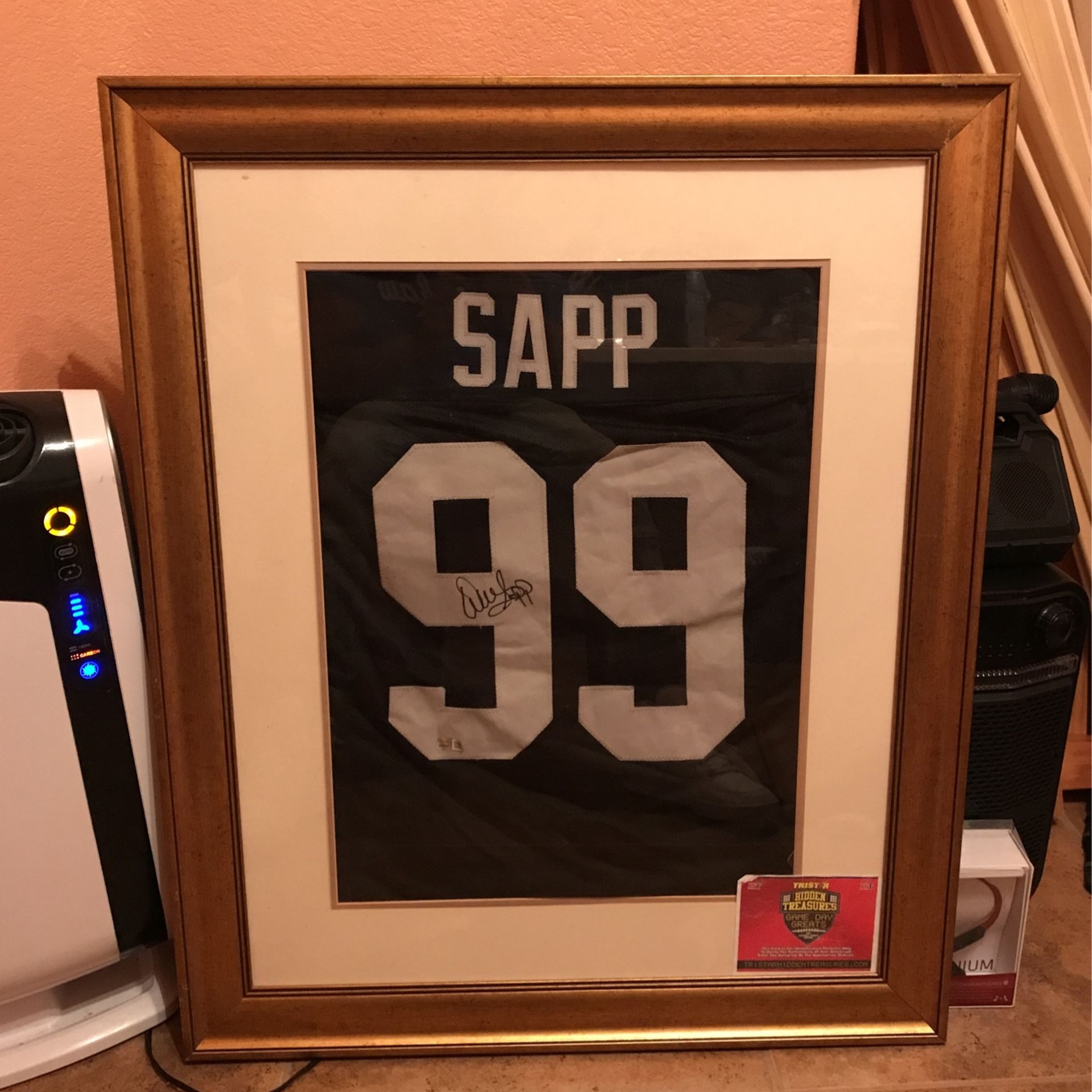 Warren Sapp Signed And Framed Jersey 