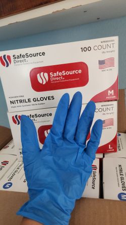 Nitrile gloves blue 4mil