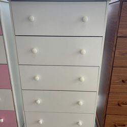 Jumbo 5 Drawer  white