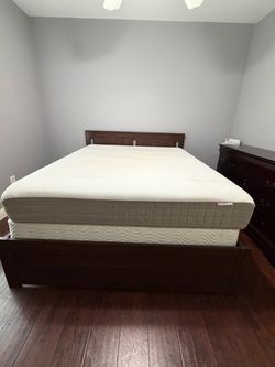 Queen Bed Frame with Mattress