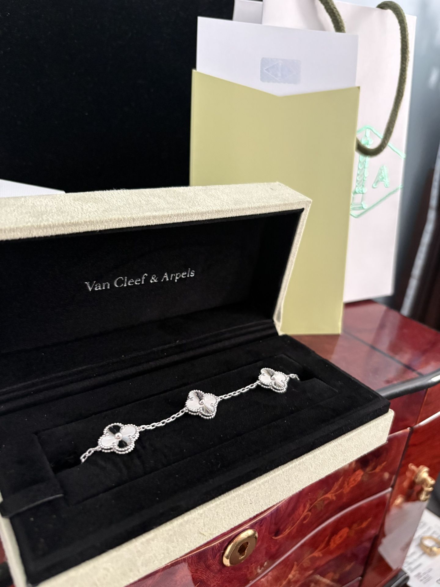 Silver Clover Bracelet