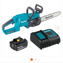 Makita LXT 14 in. 18V Lithium-Ion Brushless Electric Battery Chainsaw Kit (4.0 Ah)