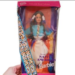 Vintage 1993 Mattel Native American Barbie 2nd Edition #11609 Dolls of the World