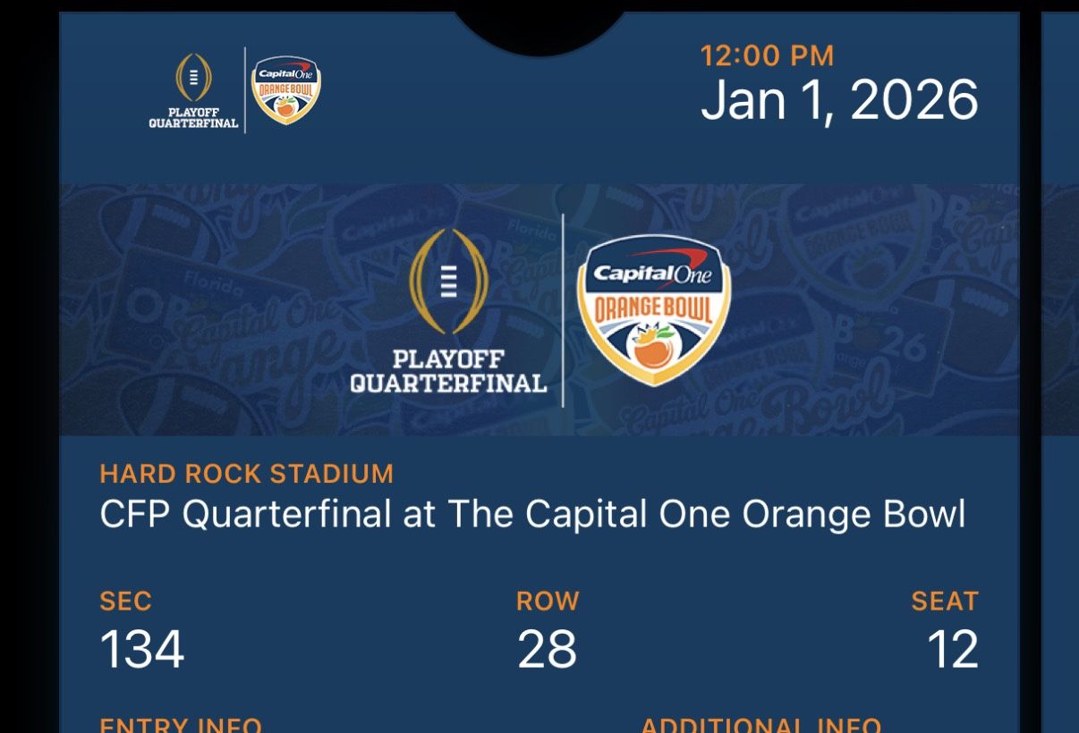 🏈Capital One 🍊Orange Bowl 🏈