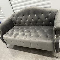 Grey Loveseat 