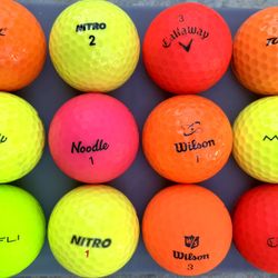 1 Dozen Color Mix Golf Balls