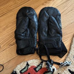 Leather Ski Gloves